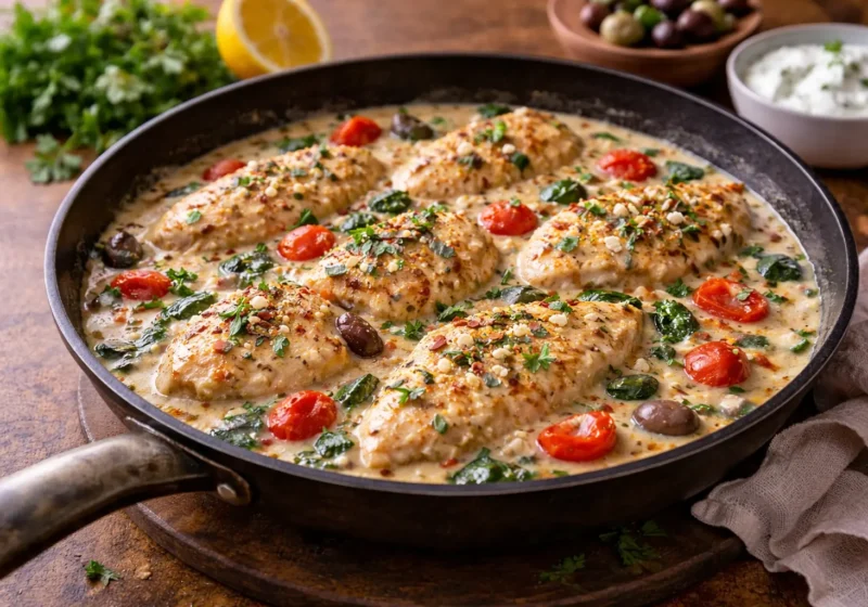Creamy Mediterranean Chicken Skillet Recipes: Quick One-Pan Dinner with Zesty Herbs