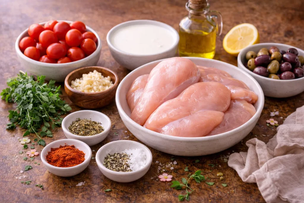 Creamy Mediterranean Chicken Skillet Recipes