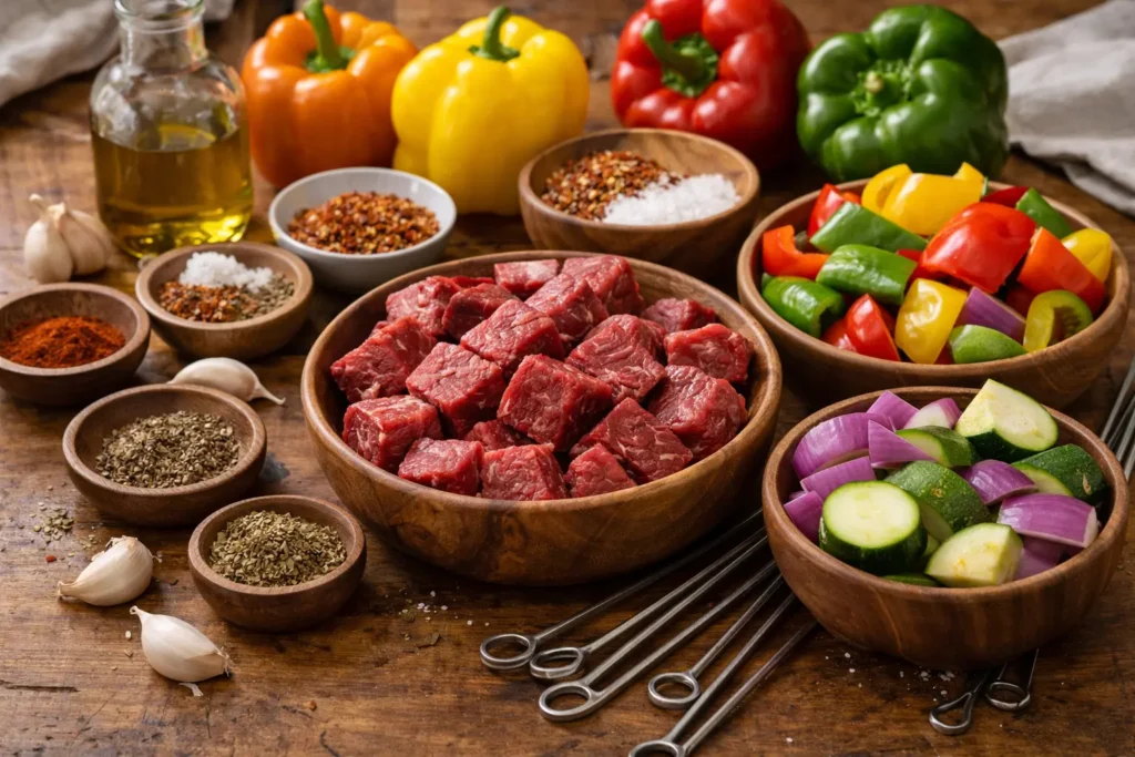Flame-Grilled Beef Kebabs Recipes