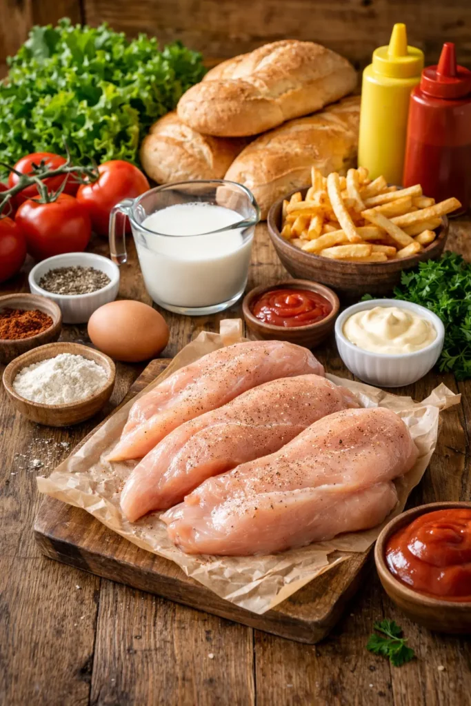 Broodjes met Kip en Friet Recipes