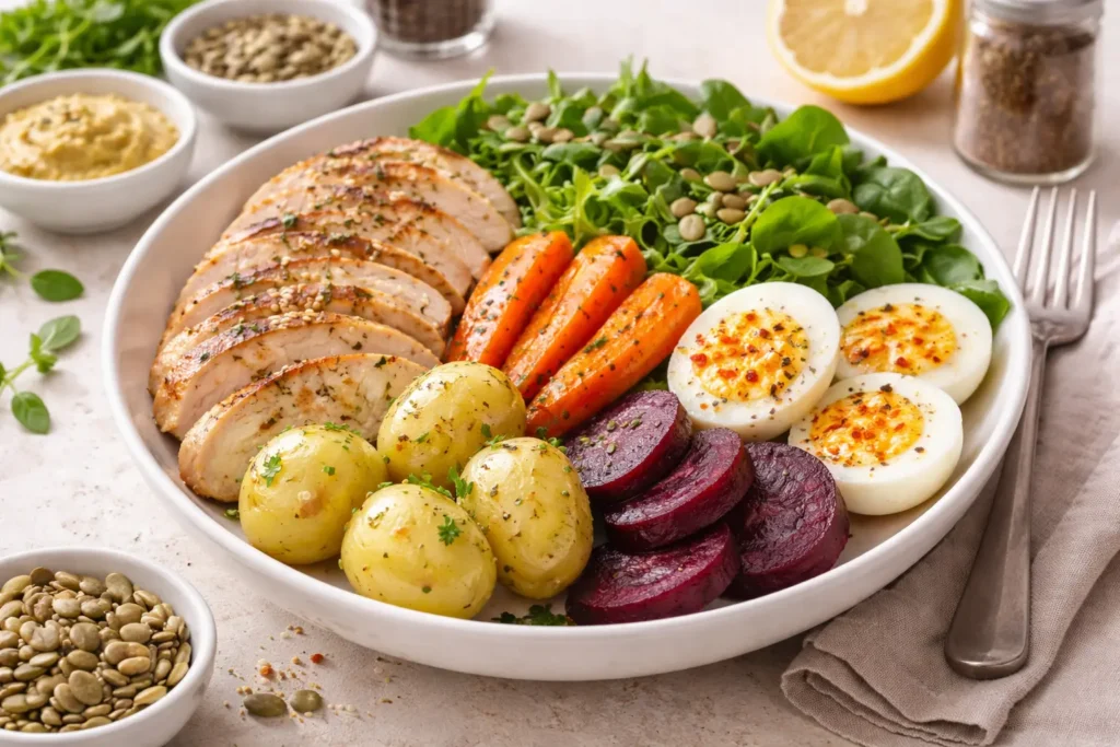 Healthy Chicken Veggie Plate