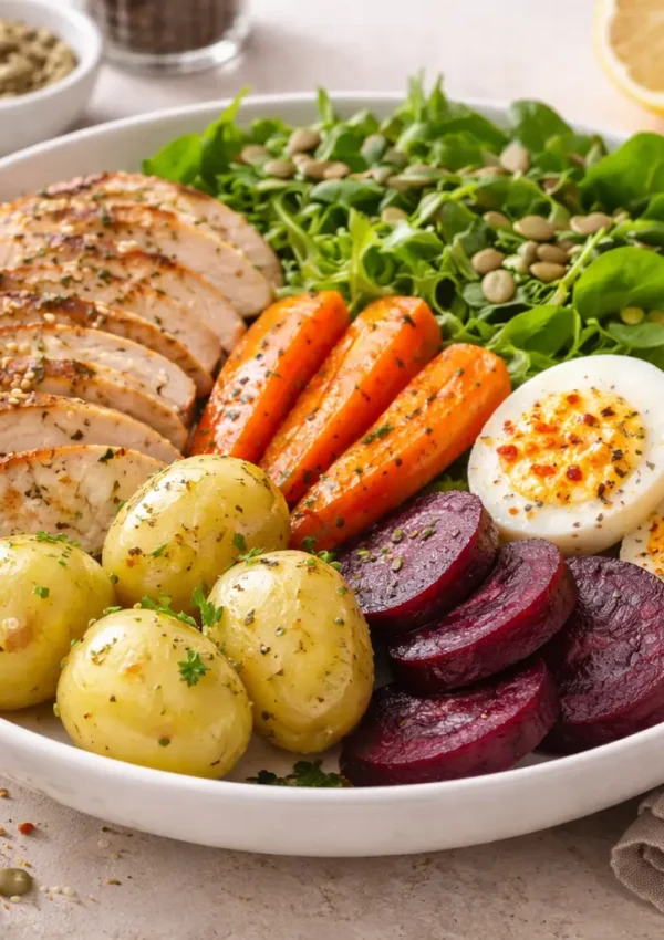 Healthy Chicken Veggie Plate