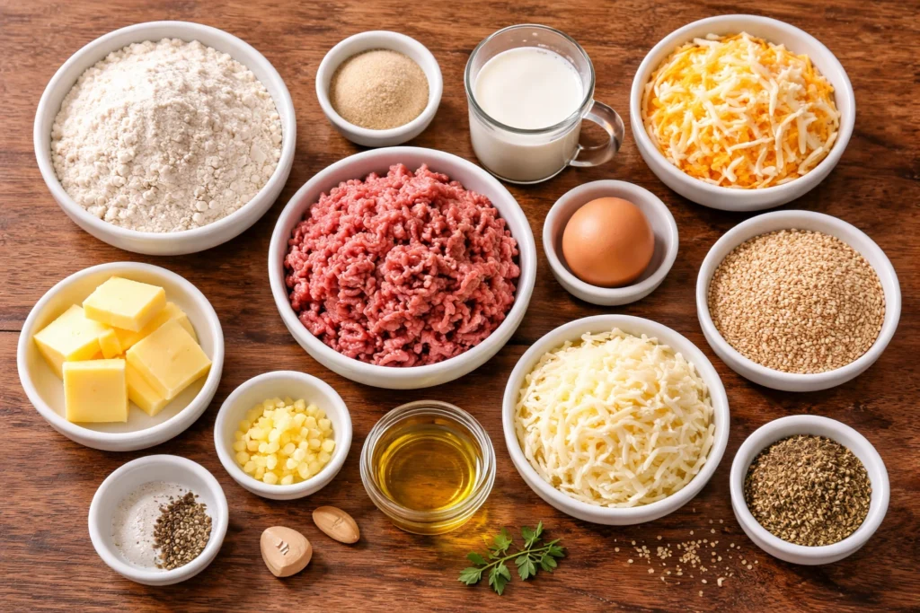 Cheesy Stuffed Burger Buns