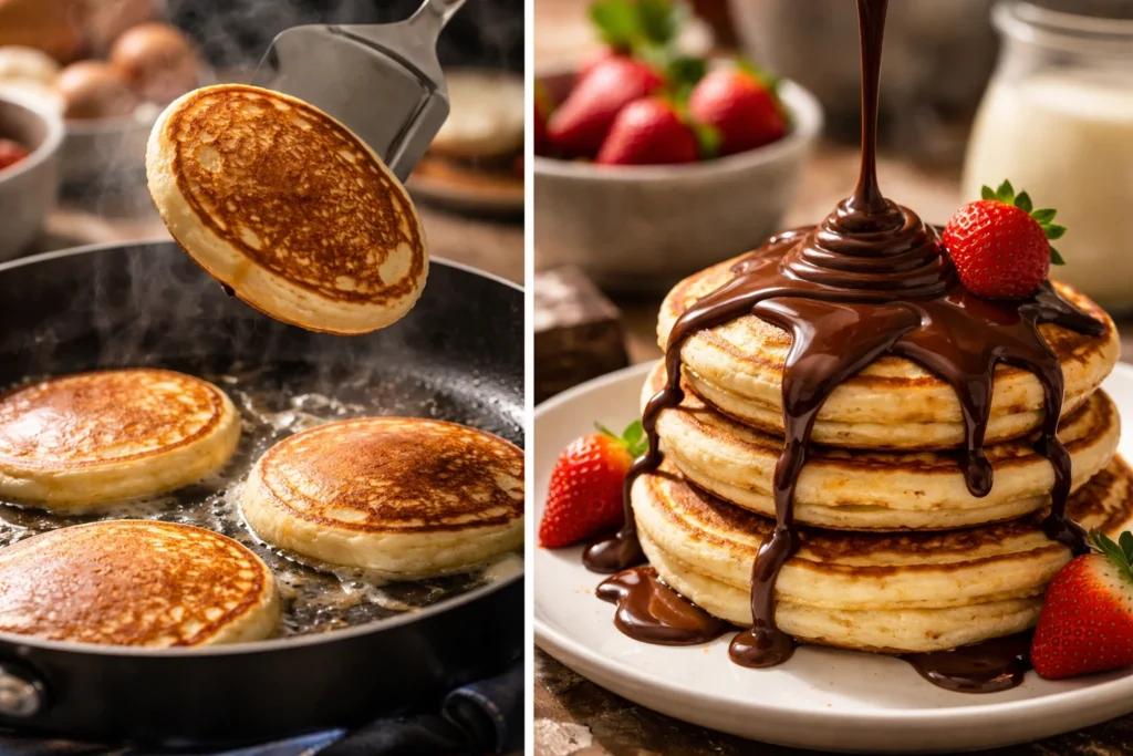 Strawberry Chocolate Pancakes