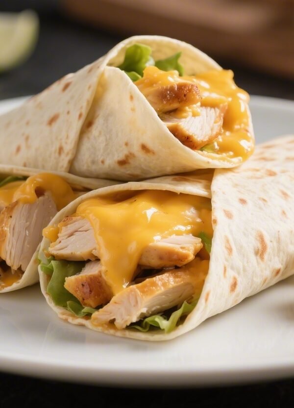 Cheesy Garlic Chicken Wraps – Easy, Flavor-Packed, and Family-Friendly