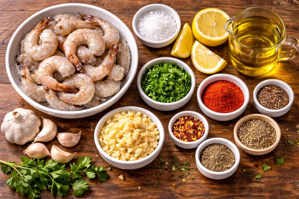Grilled Garlic Shrimp Skewers