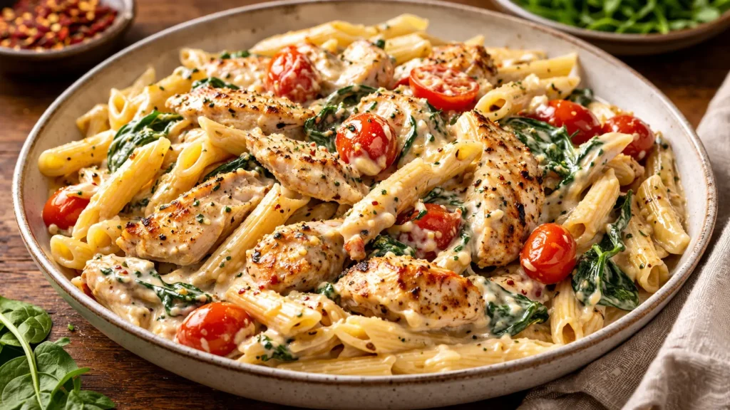 Creamy Chicken Penne Pasta