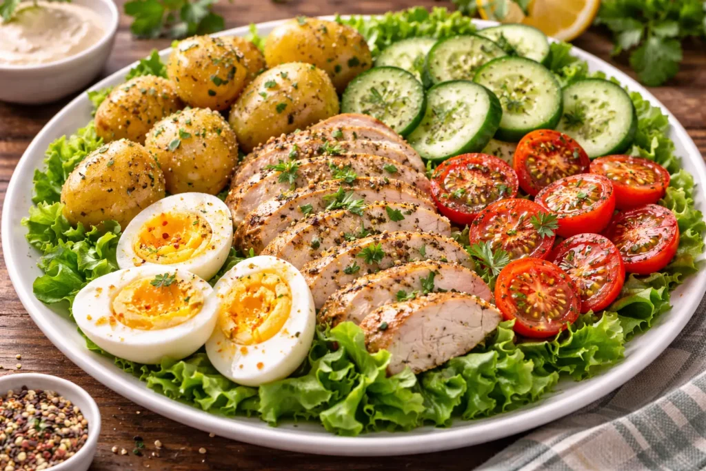 Healthy Protein Salad Plate