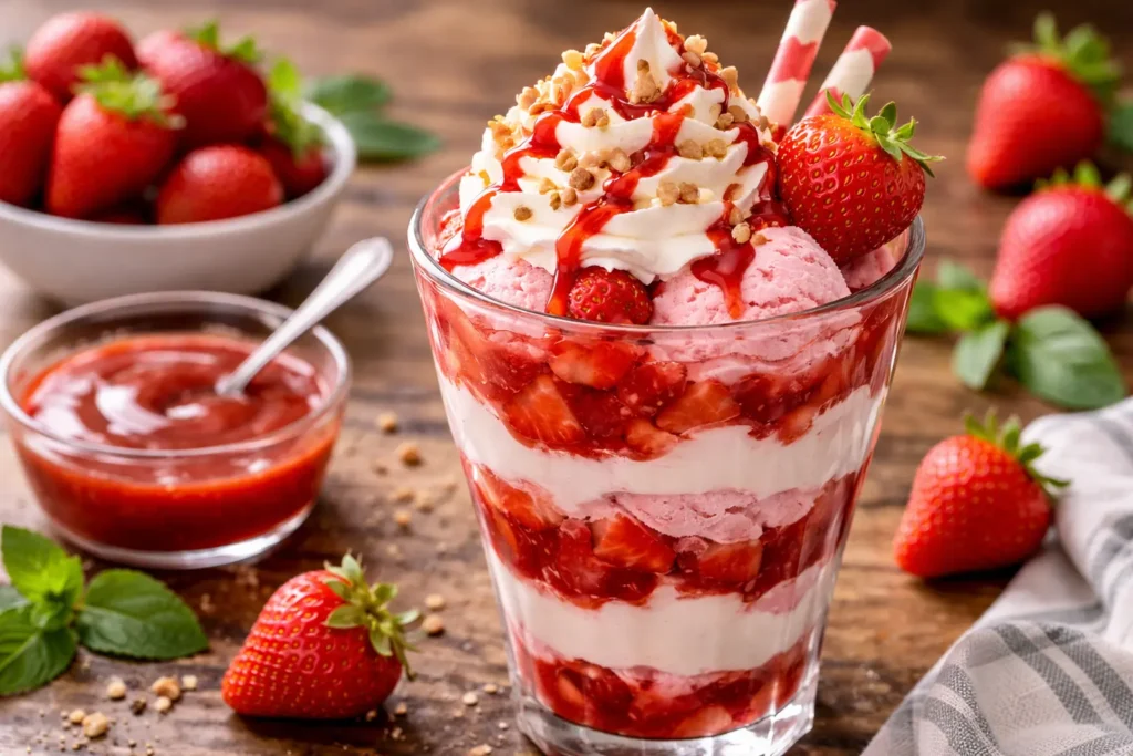 Fresh Strawberry Sundae