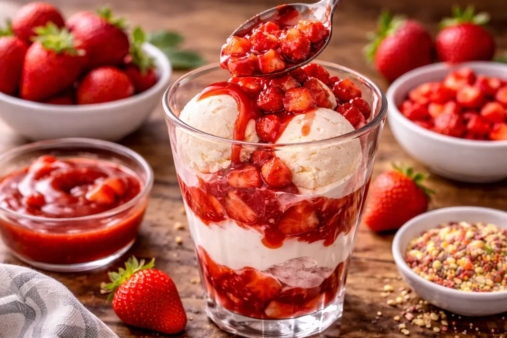 Fresh Strawberry Sundae