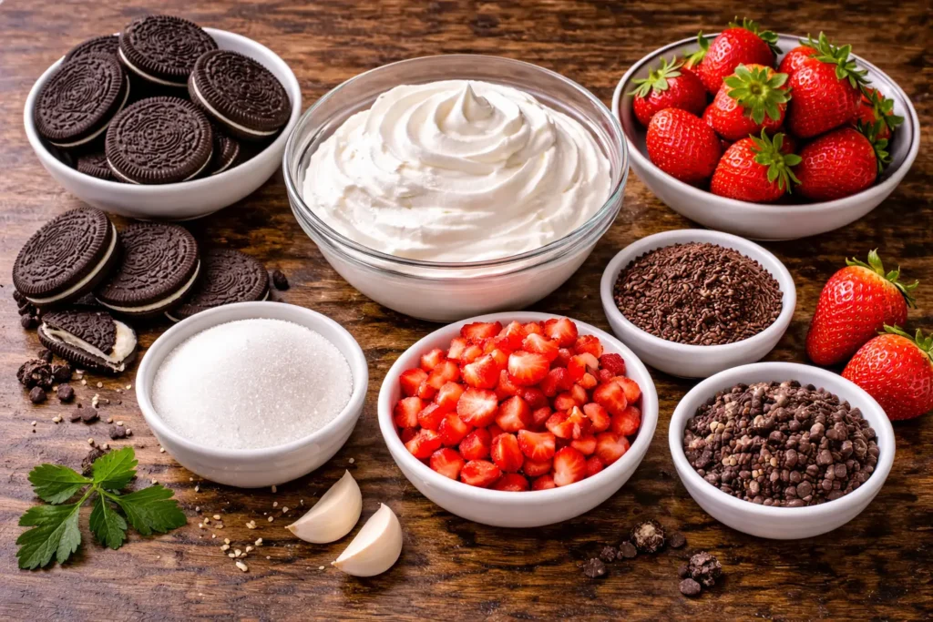 Strawberry Oreo Dessert Cup
