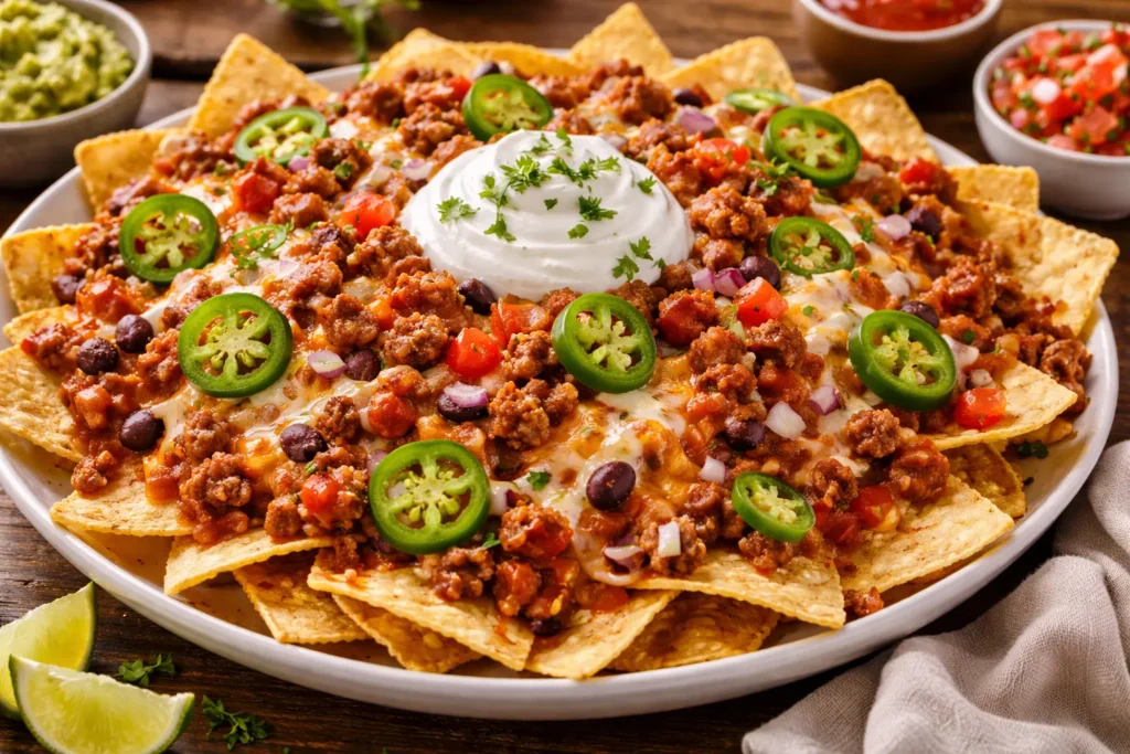 Loaded Chili Nacho Platter