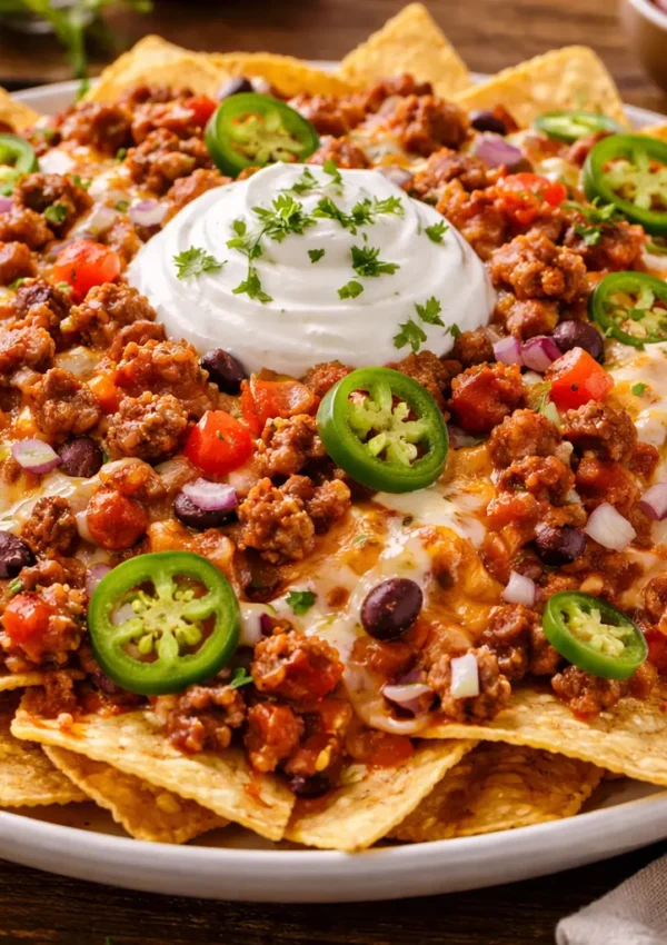 Loaded Chili Nacho Platter
