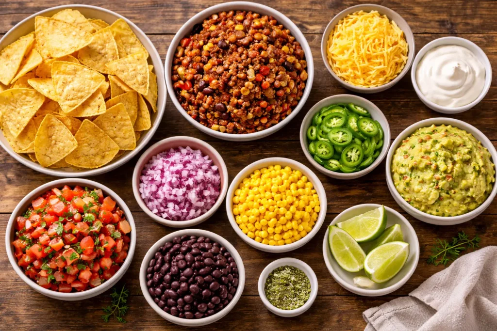 Loaded Chili Nacho Platter