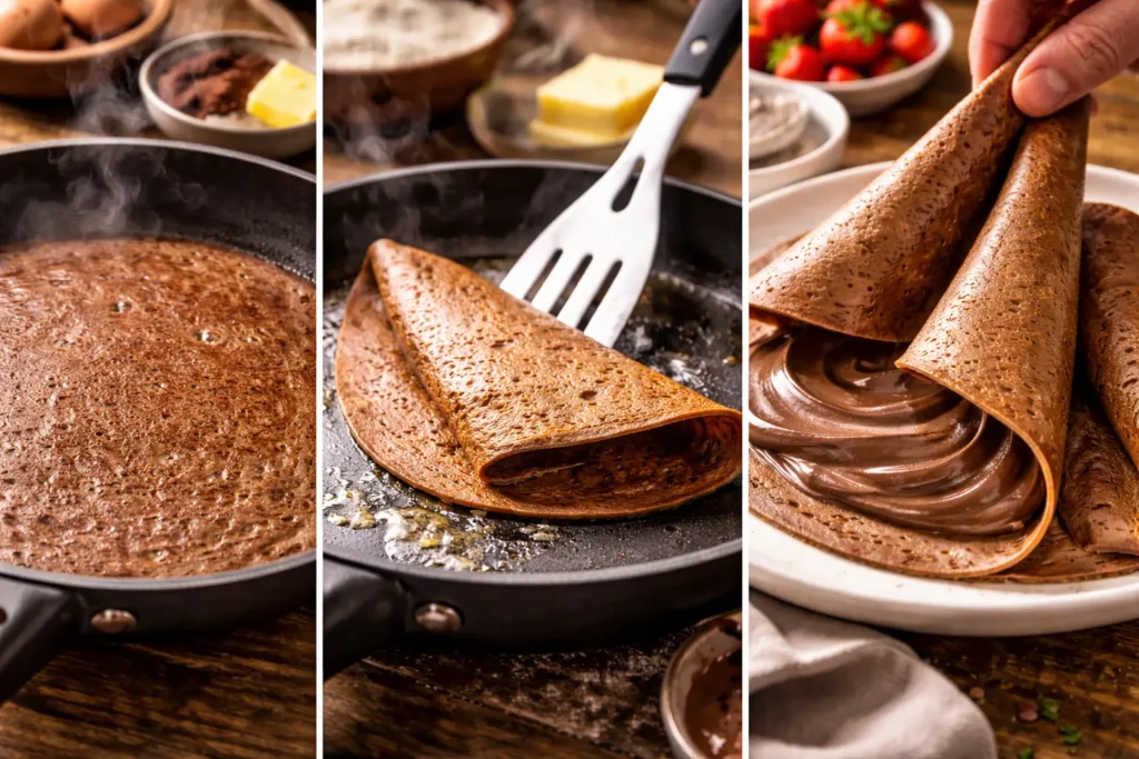 Easy Chocolate Crepes