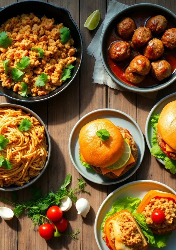 Easy Ground Turkey Recipes – One-skillet Turkey Taco Bowls Ready in 25 Minutes
