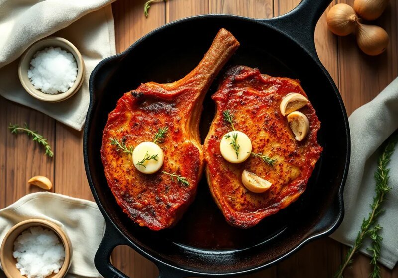 Easy Pork Chop Recipes – Juicy, Golden Pan-seared Pork Chops in 20 Minutes