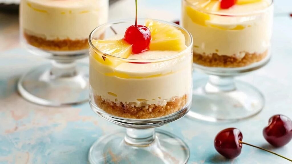Hawaiian Pineapple Cheesecake Cups 2