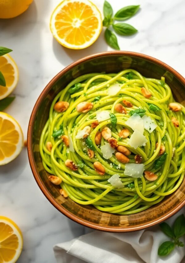Lemon Pesto Pasta – Bright, Creamy, and Ready in 20 Minutes