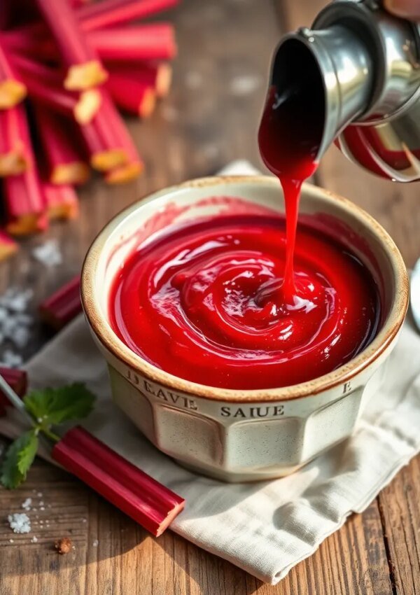 Easy Rhubarb Sauce Recipe – Sweet, Tangy, and Endlessly Versatile